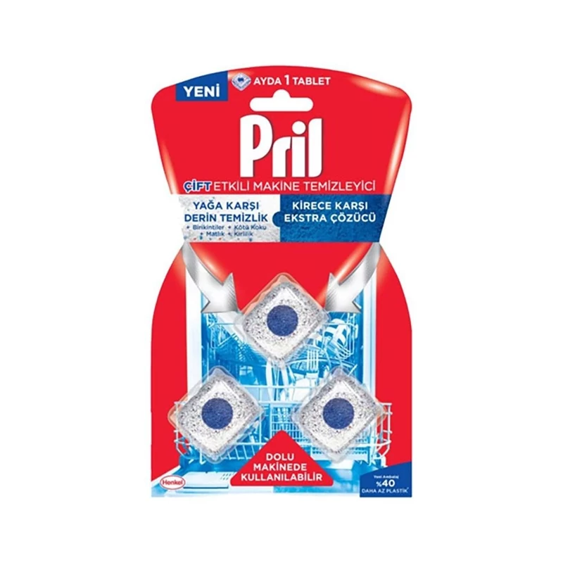 قرص جرم گیر ماشین ظرفشویی پریل بسته 3 عددی ا پریل