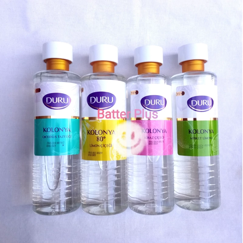 کولونیا دورو (کلونیا برندDURU) ضد عفونی و خوشبو کننده با 4 رایحه 400میل ترکیه
