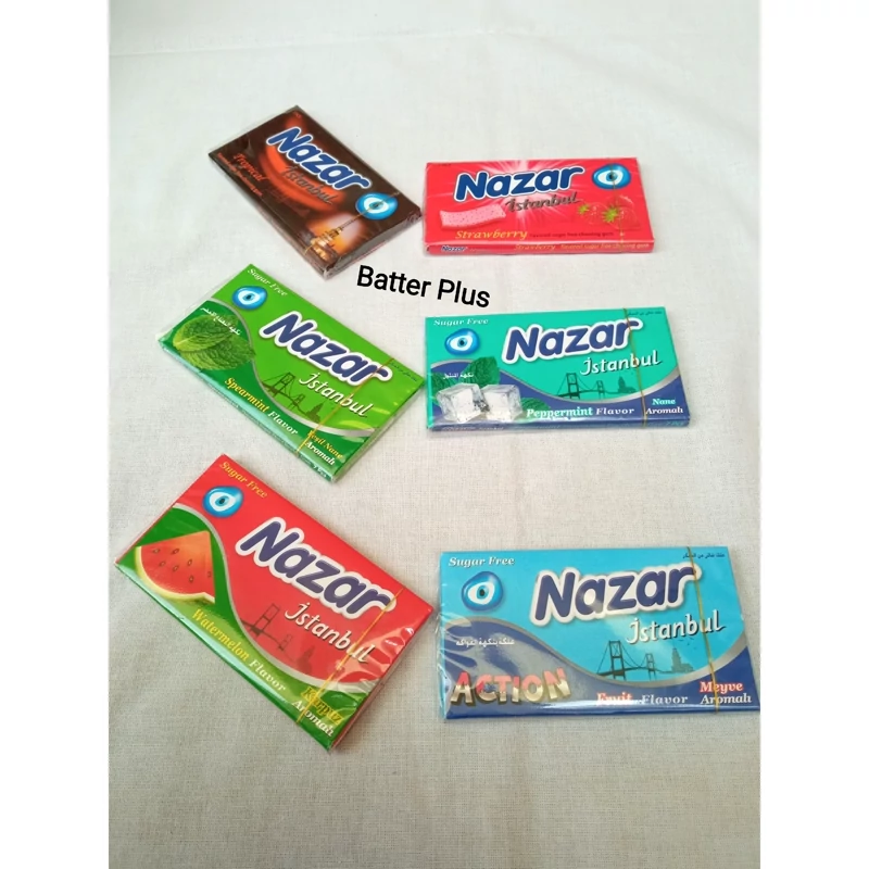 آدامس نازار استانبول ترکیه سایز 14 گرمی پک 6 تایی