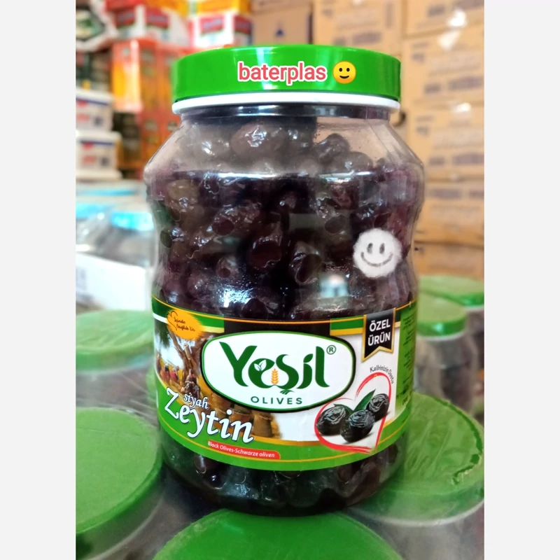 زیتون سیاه چروک روغنی یشیل 1300 گرم محصول ترکیه