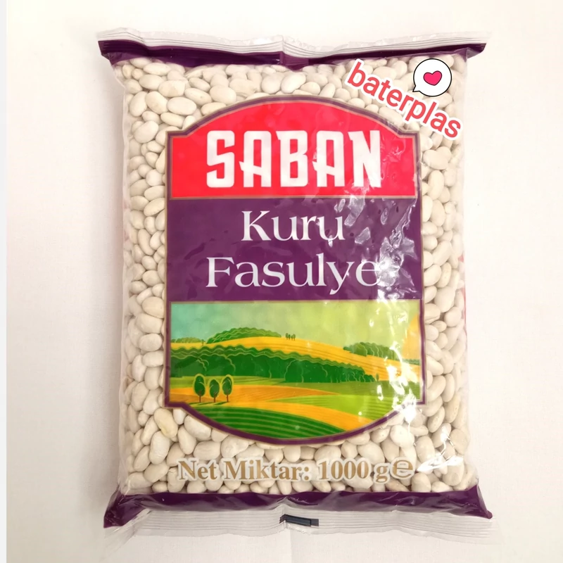 لوبیا سفید بسته ی یک کیلویی سابان ترکیه