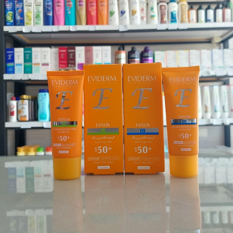 اویدرم کرم ضد آفتاب بی رنگ مناسب پوست چرب و خشک 40 میل