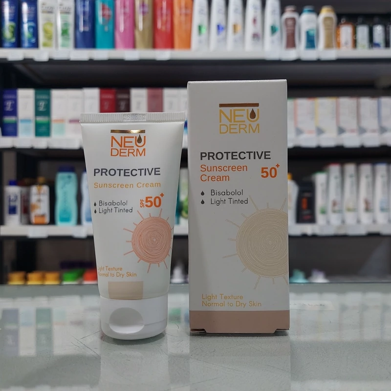 نئودرم کرم ضد آفتاب هایلی پروتکتیو رنگی مناسب پوست های خشک و معمولی