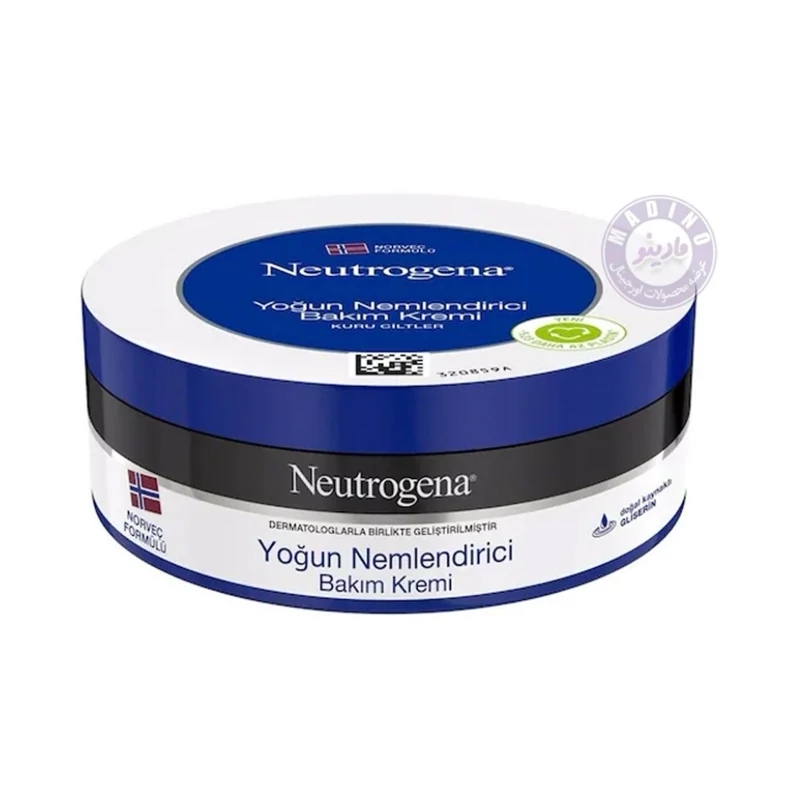 کرم مراقبتی و مرطوب کننده قوی نوتروژینا حاوی گلیسیرین مناسب پوست خشک 200 میل