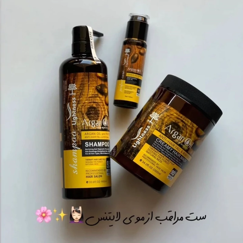 شامپو ماسک و روغن لایتنس شیشه ای اورجینال گارنتی مرجوعی در صورت فیک بودن