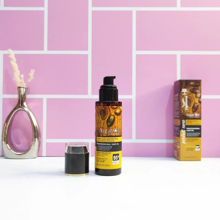 روغن آرگان بدون سولفات لایتنس شیشه ای بدون سولفات 100 میل ساخت اسلواکی