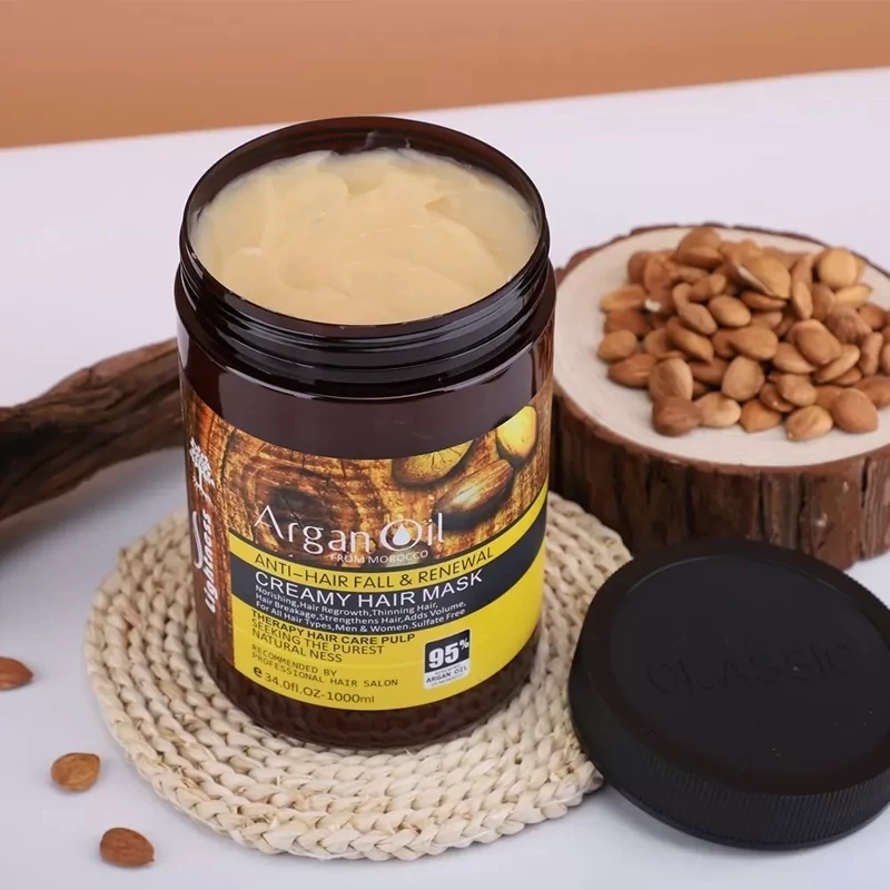 ماسک مو روغن آرگان لایتنس بدون سولفات ساخت اسلواکی اورجینال با ضمانت حجم 1000 میل