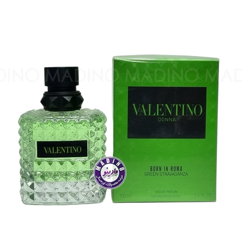 ادکلن والنتینو دونا بورن سبز VALENTINO (های کپی) حجم 100 میل