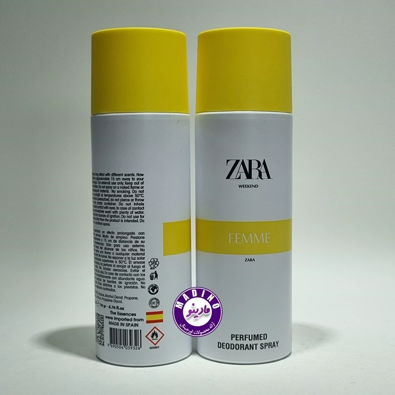 اسپری زارا فیم ZARA FEMME (اسپانیا) 200 میل اورجینال