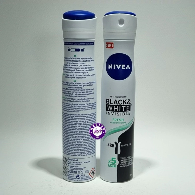 اسپری ضد تعریق نیوا NIVEA مدل INVISIBLE FRESH اورجینال (200) میل