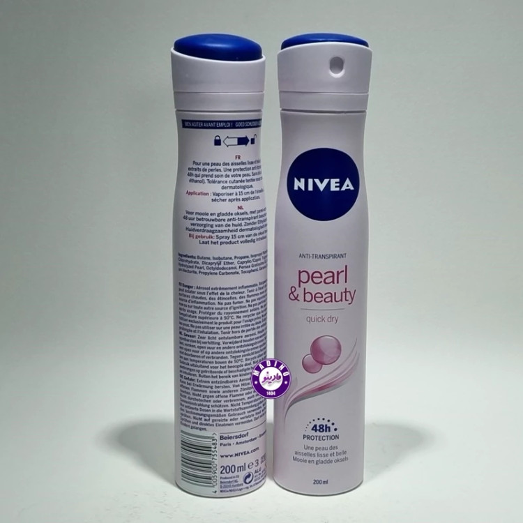 اسپری ضد تعریق نیوا NIVEA مدل PEARL BEAUTY اورجینال (200) میل