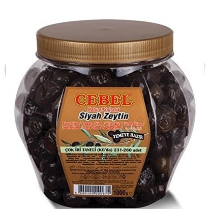 زیتون سیاه چروک و چرب ارگانیک جبل Cebel وزن 1000 گرم محصول ترکیه