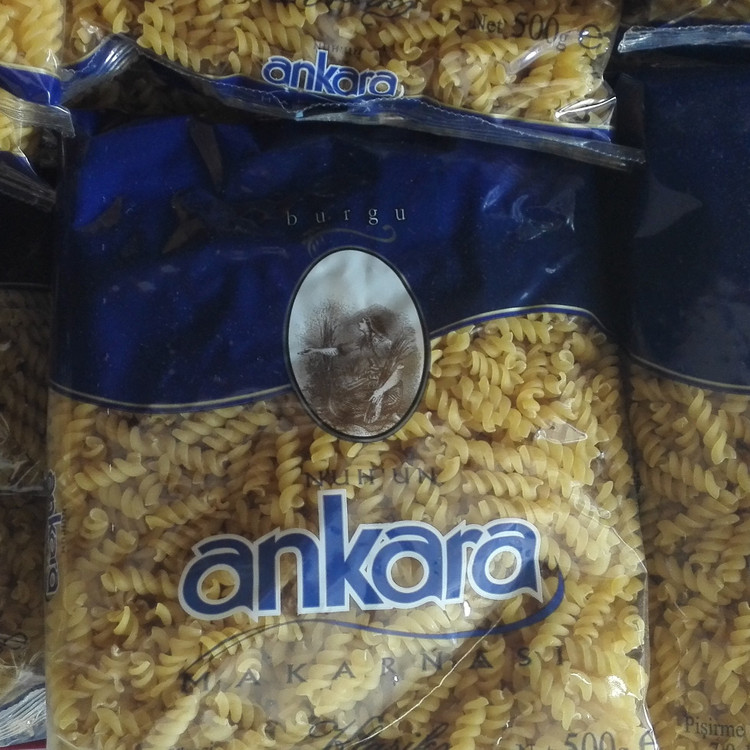 ماکارونی آنکارا نازک اصل ترکیه پک دو بسته 500 گرمی (طرح های مختلف موجود)